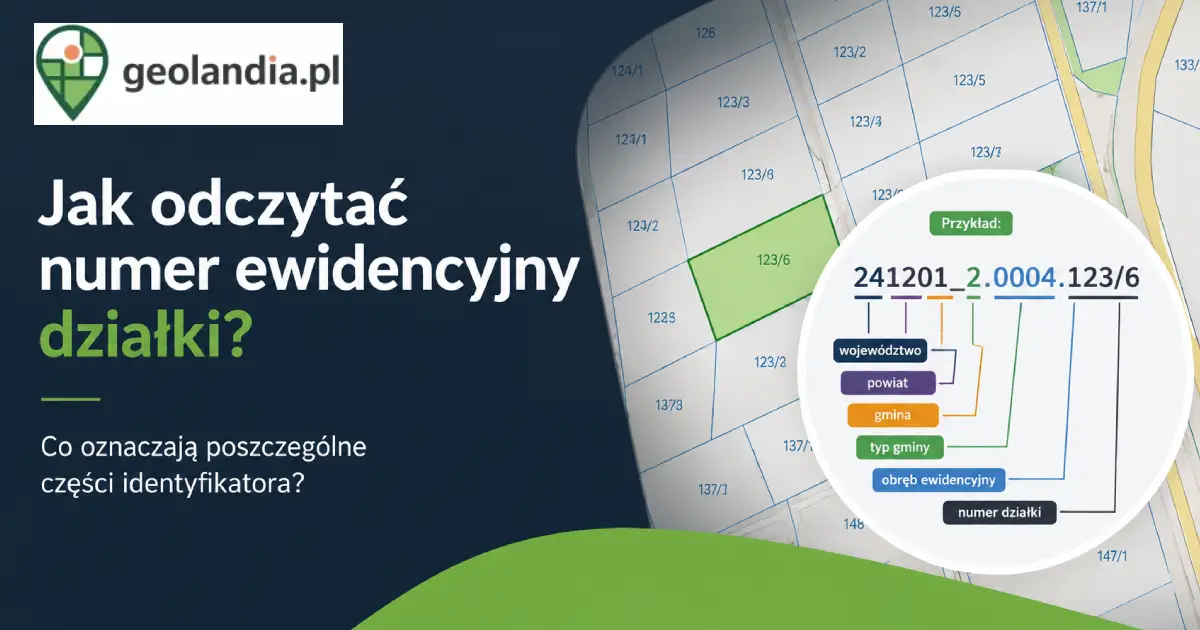 Jak odczytać numer ewidencyjny działki? Co oznaczają poszczególne części identyfikatora?